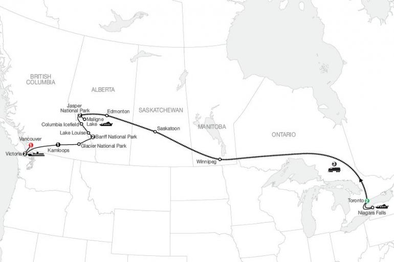 Alberta Banff Great Canadian Rail Journey Trip