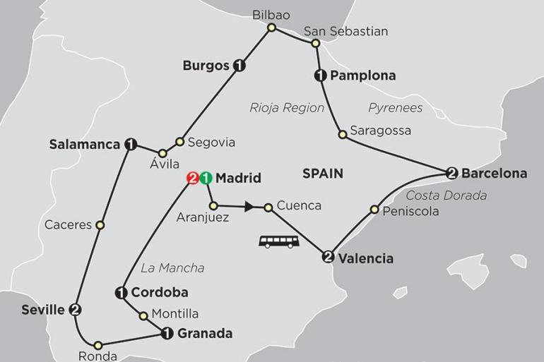 Barcelona Bilbao Grand Tour of Spain Trip