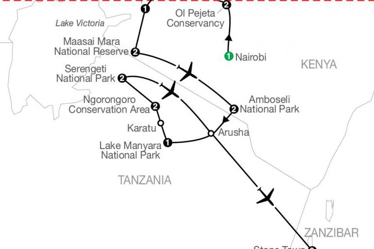 Amboseli National Park Arusha Kenya & Tanzania: The Safari Experience with Zanzibar Trip