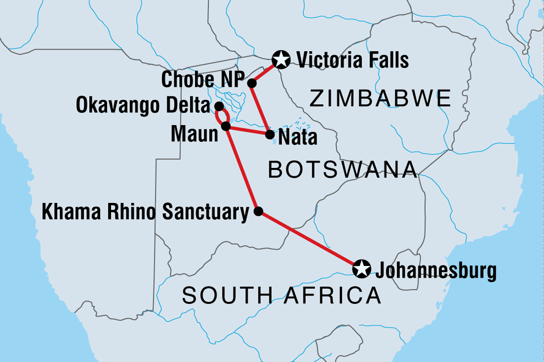 Victoria Victoria Falls Okavango Experience Trip