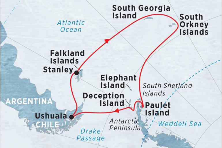 Cultural Culture Antarctic Peninsula, Falkland Islands & South Georgia (Sea Adventurer) 2017 - 2018 package