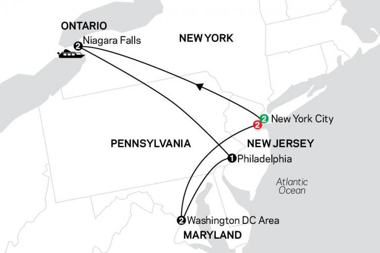 New York Niagara Falls New York City, Niagara Falls & Washington DC with Extended Stay in New York City Trip