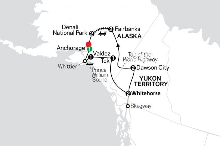 Alaska Anchorage Alaska & the Yukon Trip