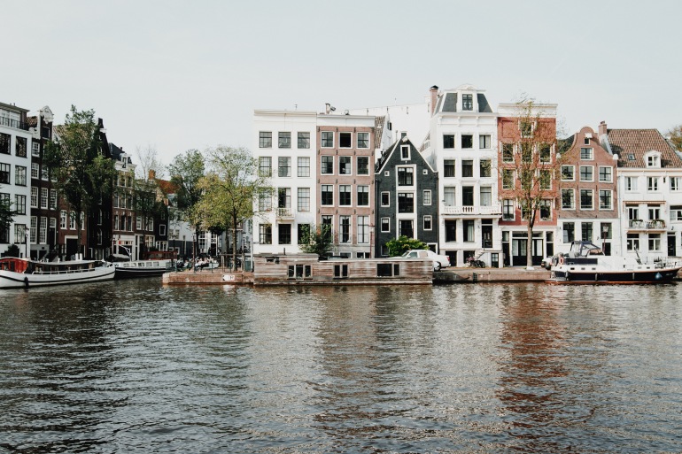 Lake near Building, Amsterdam