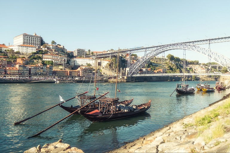 River Douro view of Porto, Europe