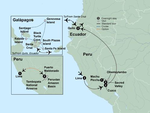 Lima Quito Machu Picchu & Galapagos Wonders featuring a 4-Night Cruise - 2022 Trip