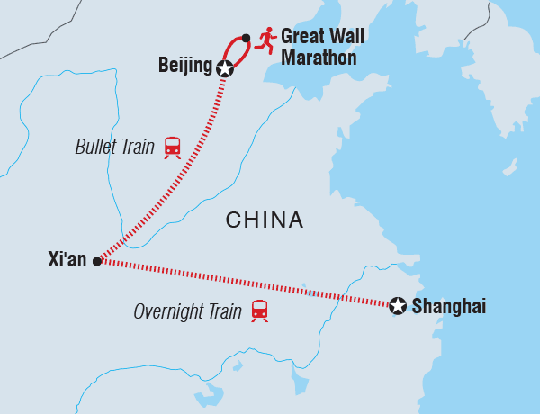 Adventure Trekking China Highlights - Great Wall Marathon package