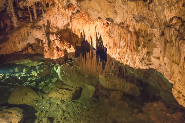 Demanovska Cave exploration in Slovakia