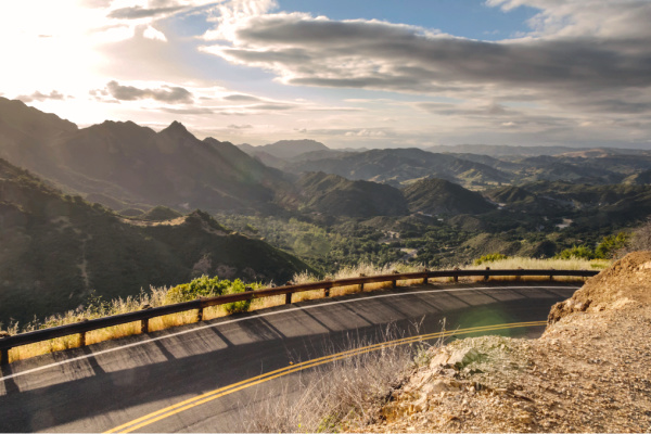 Scenic route in southern california