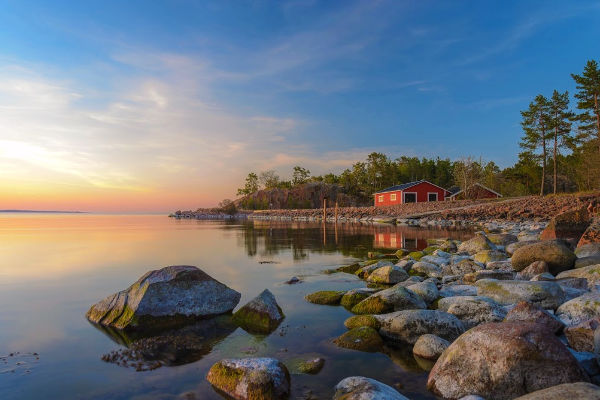 Aland islands off the coast of Finland