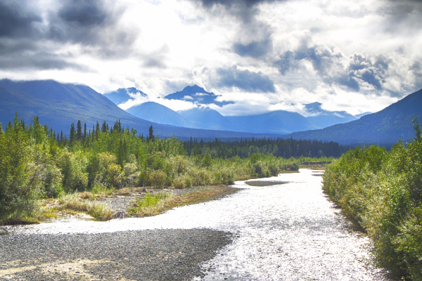 Alcan Highway in Canada