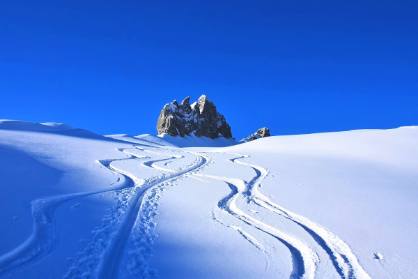 Winter hike in Switzerland