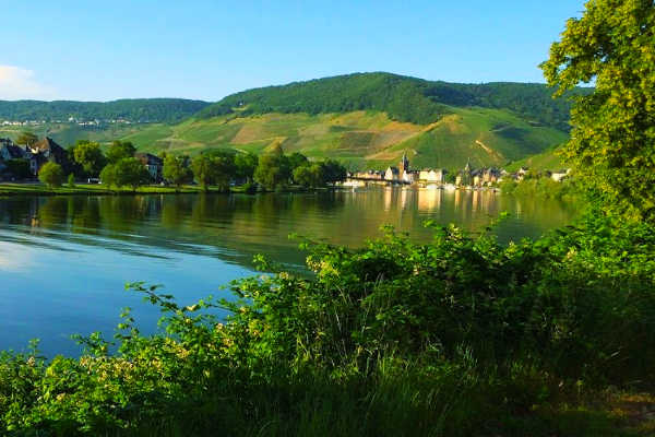 Bernkastel-Kues along a Moselle river cruise