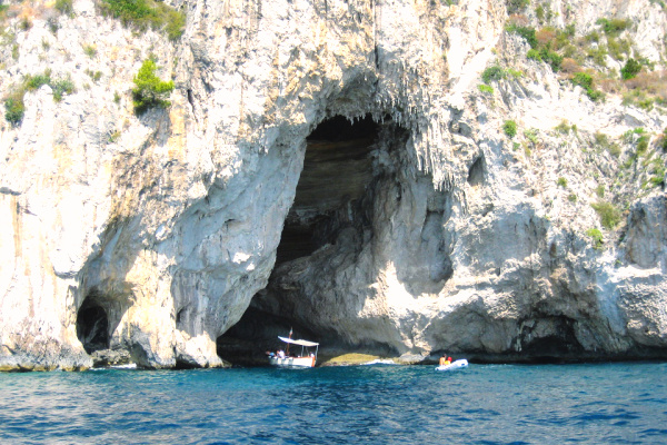 Blue grotto cave in Italy