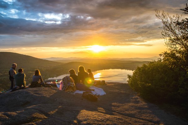 Group on camping tour in Europe 