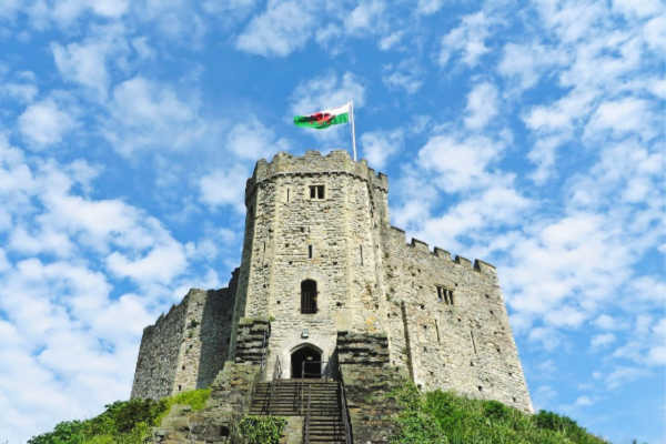 Cardiff Castle in Wales