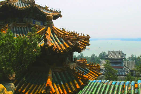 View overlooking forbidden city in China