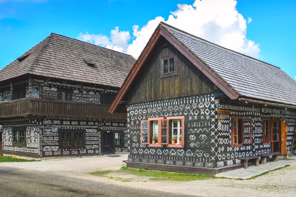 Cicmany village in Slovakia