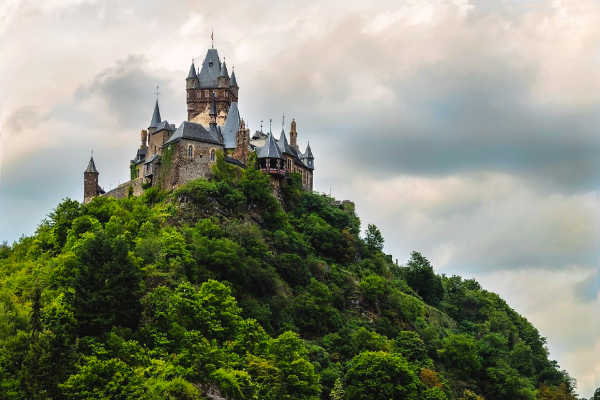 Cochem castle on the Moselle River