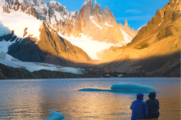 Couple on vacation in Patagonia