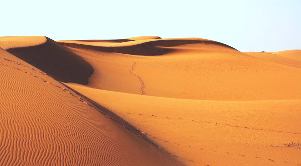Sand dunes in Africa