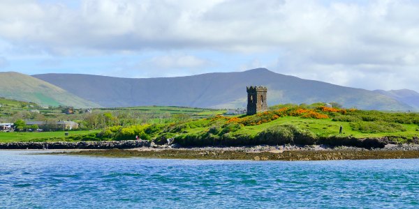 Castle on banks of Ireland