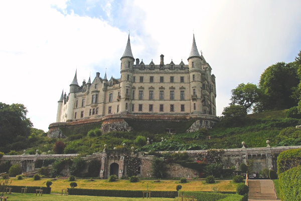 Dunrobin castle in the Scottish highlands