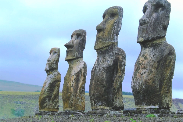 Easter Island Statues in Chile