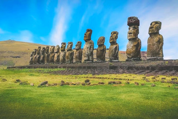 Statues in Easter Island Chile