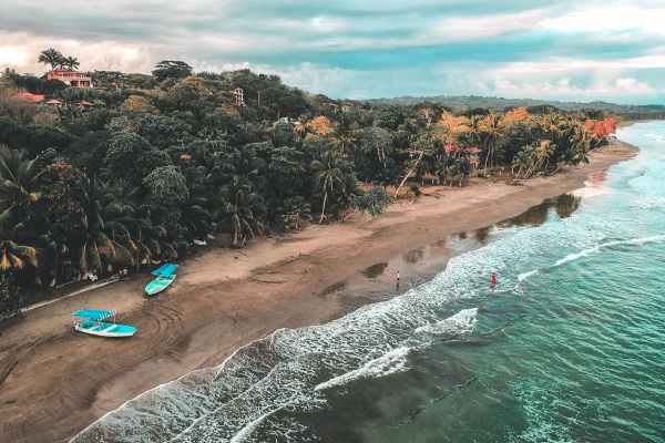 rainforest and beach in Costa Rica