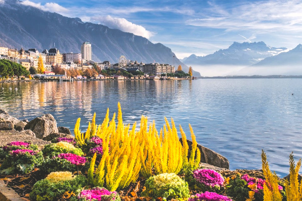 Lake Geneva in Switzerland