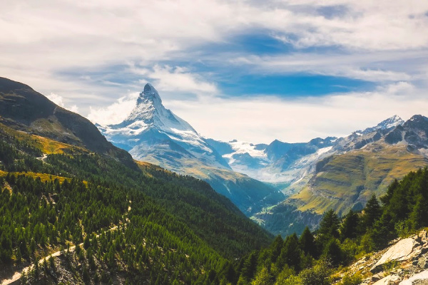 Zermatt Switzerland hiking route