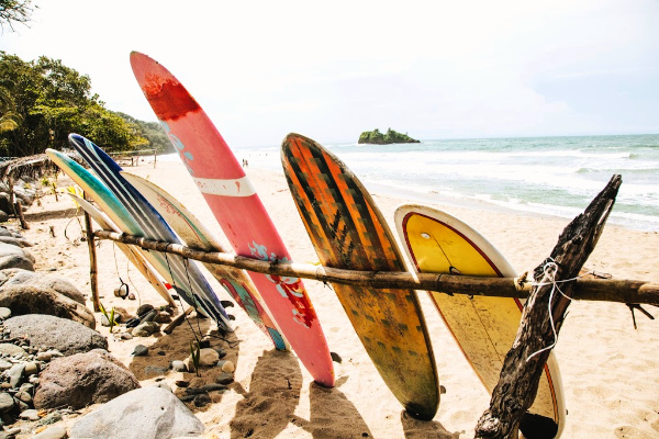 Surfboards in Costa Rica