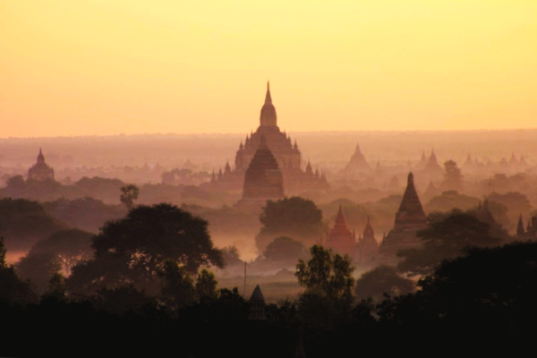 Bagan Myanmar at Sunset