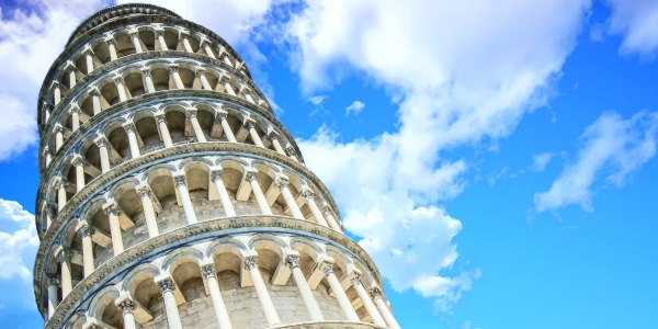 Leaning tower of Pisa in Italy