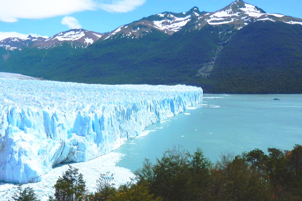 Glacier in patagonia argentina