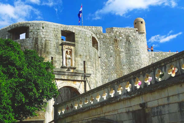 Historic Pile Gate in Dubrovnik Croatia