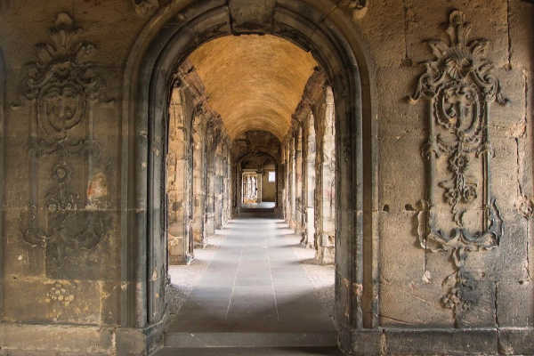 Moselle River architecture and ruins in Trier