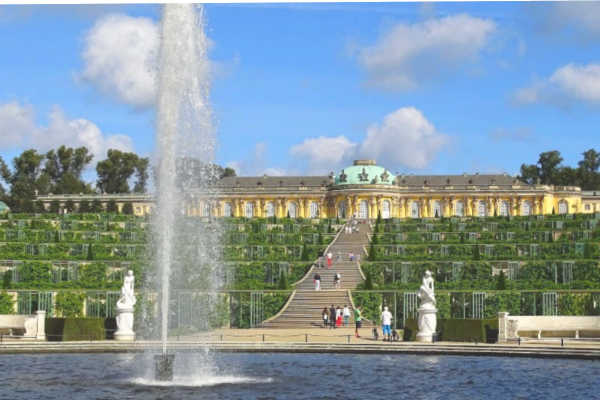 Exploring Potsdam palaces and gardens in Germany