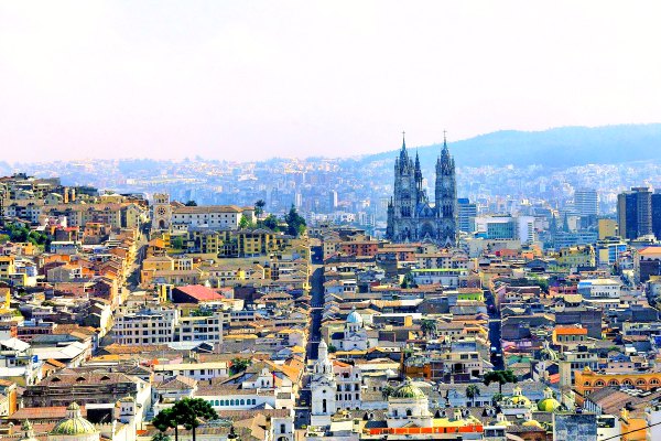 Touring Quito in Ecuador