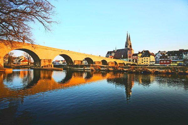 Medieval city Regensburg Germany