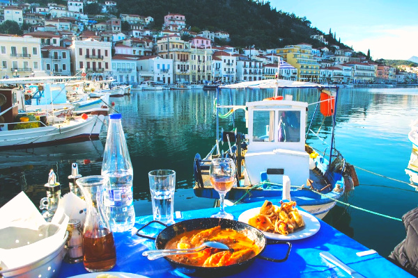Meal in greece