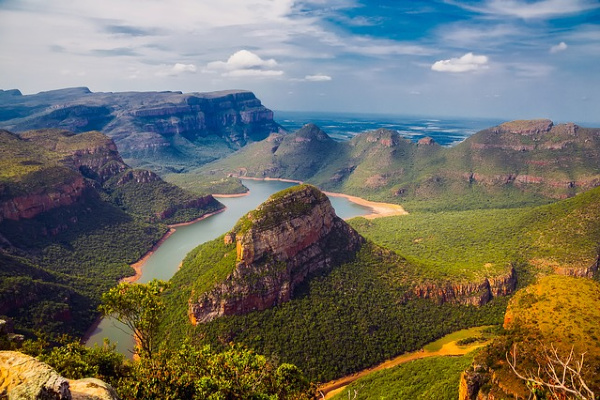 mountains and water landscape portrait of South Africa