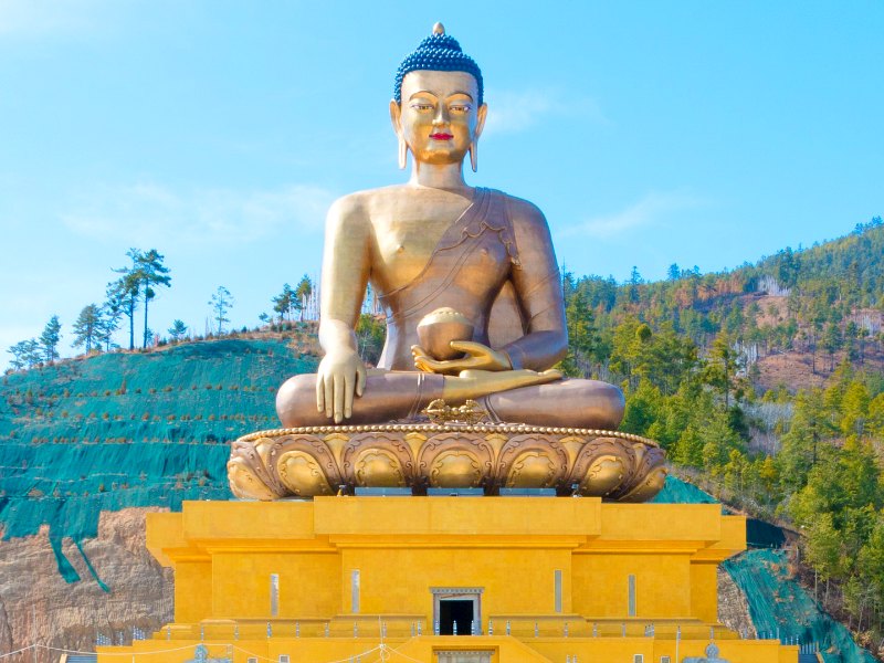 Thimpu Bhutan Golden Buddha