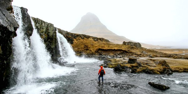 Traveler in Iceland with REI Adventures