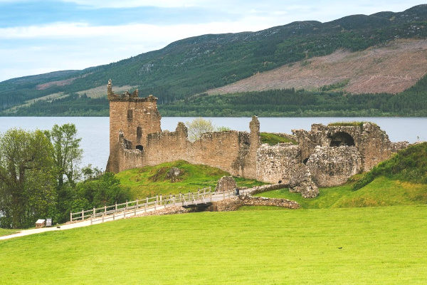 Urquhart castle in Scotland