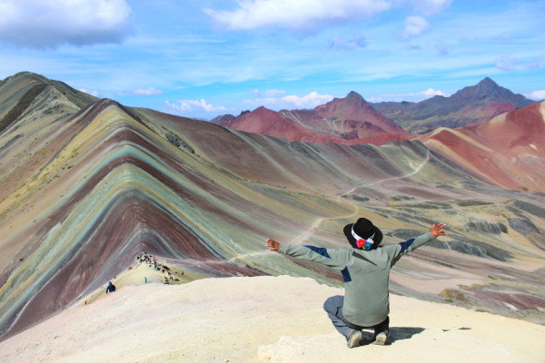 Colorful mountains in Peru