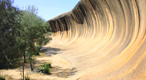 Wave rock in Australia