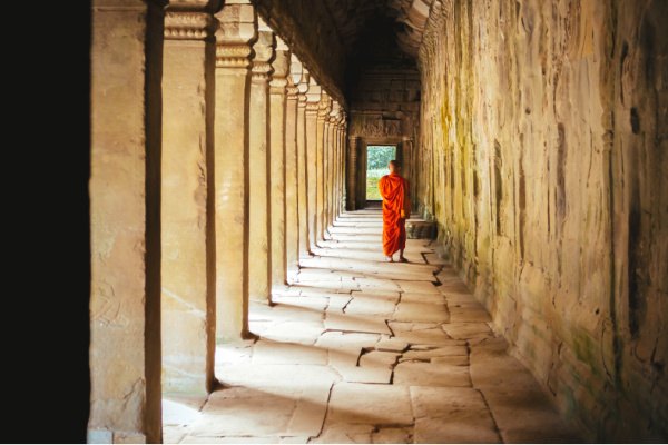 Young monk in Cambodia
