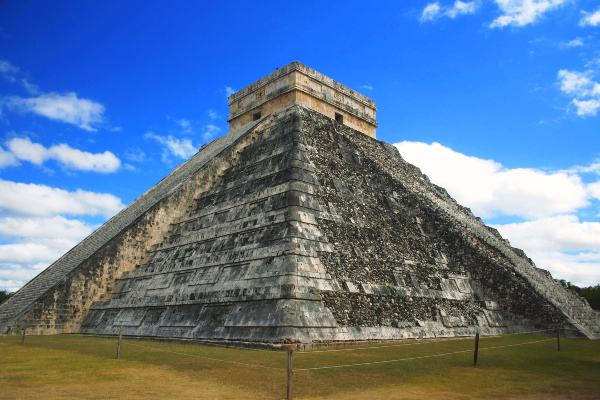 Chichen Itza pyramid on the Yucatan Peninsula in North America
